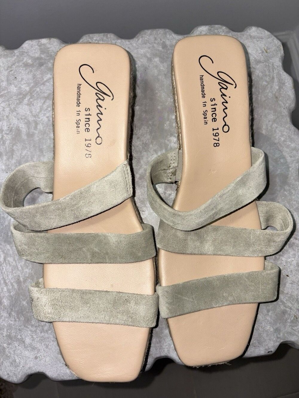 Gaimo New Suede Espadrilles Sz 40- 9.5 US Made In Spain